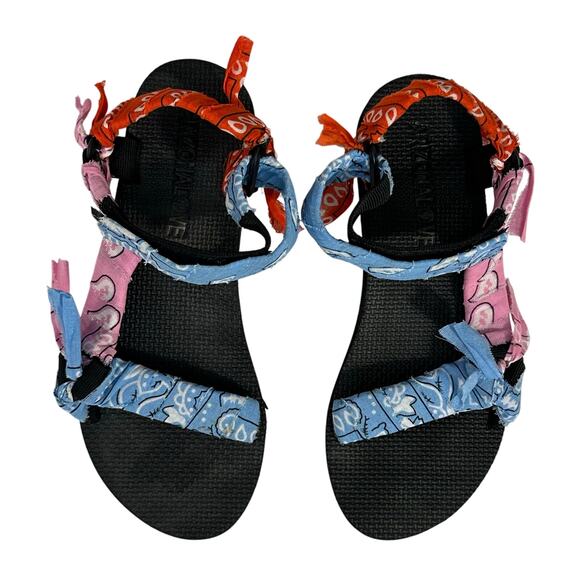 Arizona Love Shoes - Arizona Love Sandals Trekky Blue Bandanna Sport Sandals size 10 US 40 EU